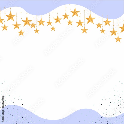 background design with wave style mixed with stars