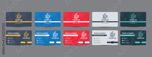 Modern Business Cards - Creative and Clean Business Card Templates With Many Color Options. photo