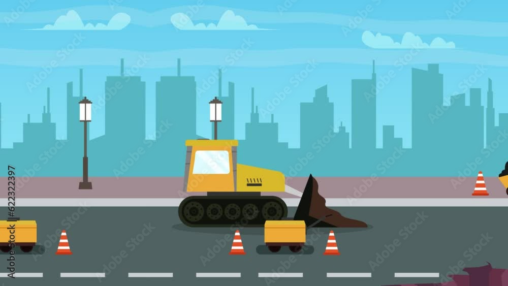 Driving an excavator moving dirt or soil away Driving an excavator moving dirt or soil away