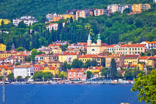 Fototapeta Naklejka Na Ścianę i Meble -  Town of Volosko waterfront view, Kvarner bay of Croatia