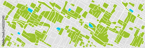 street map of city, seamless map pattern of road