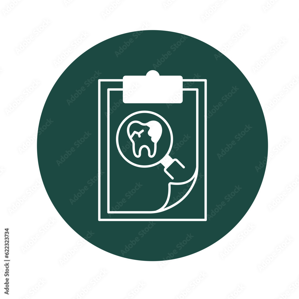 Fototapeta premium Dental checkup Vector Icon
