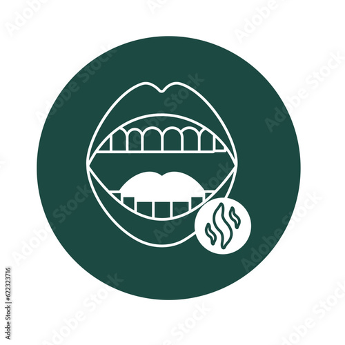 Bad breath Vector Icon

