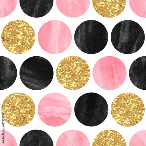 Seamless circles pattern wi...