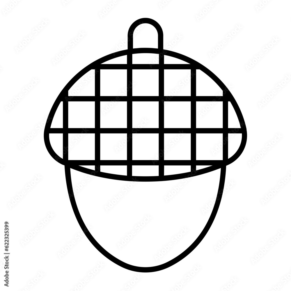 Acorn Thin Line Icon Acorn Thin Line Icon