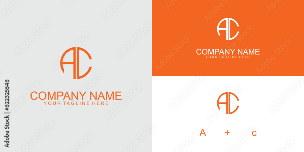 Fototapeta premium .Simple A and C combined letter logo design| premium vector