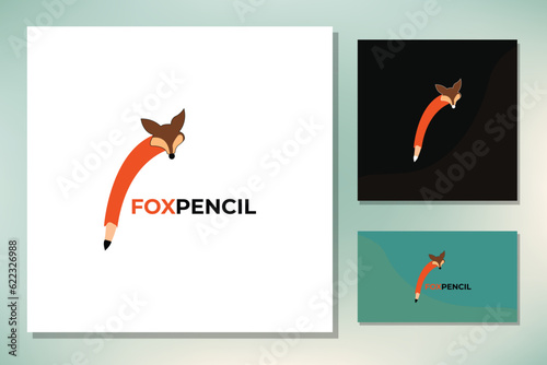 Cute Fox Tail with Pencil photo