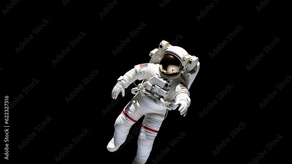 Astronaut in Space and on the Moon - Astronauta no Espaço e na Lua