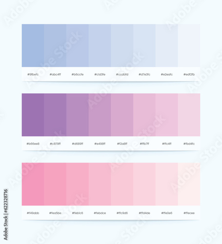 Color Palette Vector With Color Codes