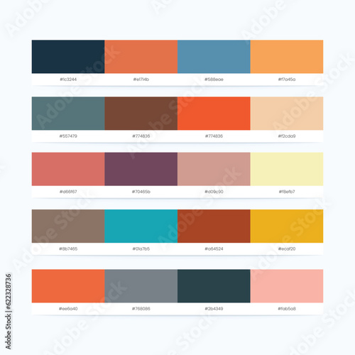 Retro Vintage Color Palettes With Color Codes
