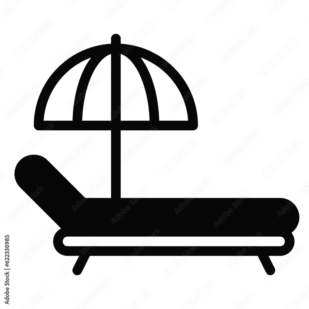 sunbed icon sunbed icon