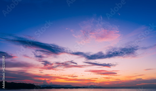 sunset sky in the evening over the sea © Nature Peaceful 