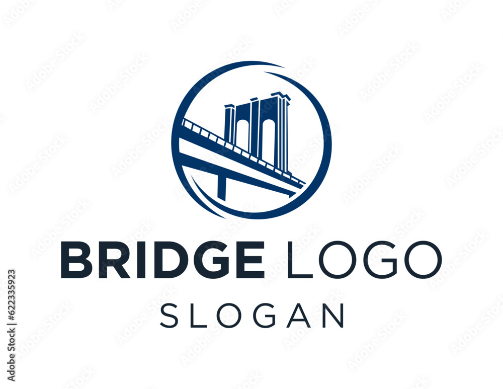 Logo about Bridge on a white background. created using the CorelDraw application.