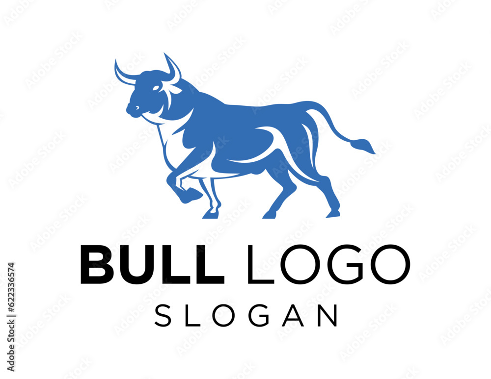 Logo about Bull on a white background. created using the CorelDraw application.