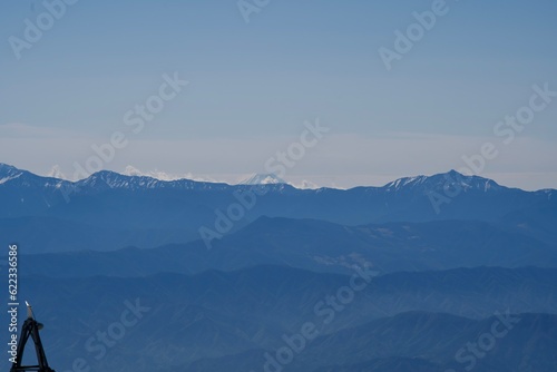 Scenery of Southern Alps and Mt. Fuji