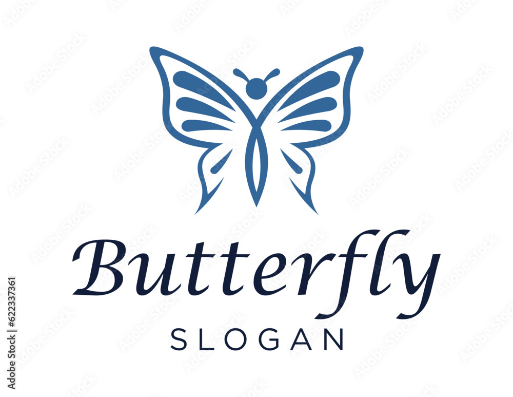 Logo about Butterfly on a white background. created using the CorelDraw application.