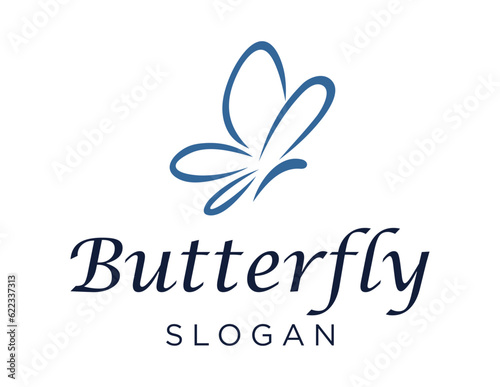 Logo about Butterfly on a white background. created using the CorelDraw application.