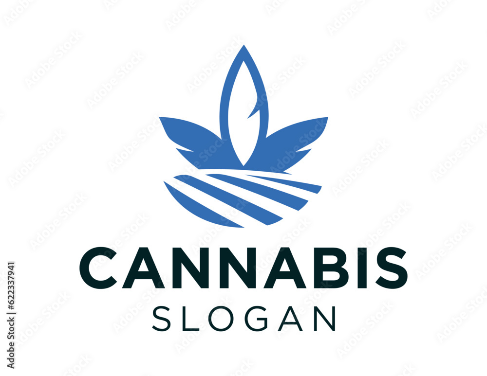 Logo about Cannabis on a white background. created using the CorelDraw application. Logo about Cannabis on a white background. created using the CorelDraw application.