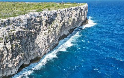 Spectacular View of the Bluff, Cayman Brac a paradise within the Cayman Islands sister island to Grand Cayman in the Caribbean surrounded by sea a British oversea territory for tranquility relaxation