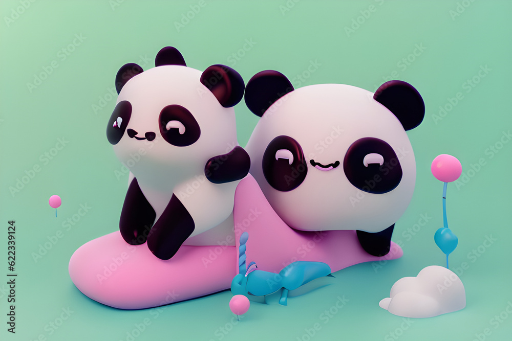 Draw a cute panda smiling brightly.
Generative AI