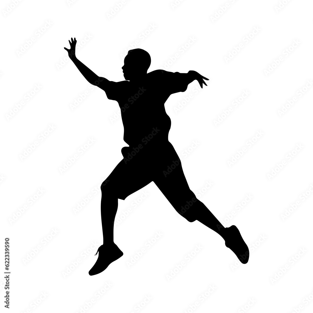 jumping figure silhouette illustration