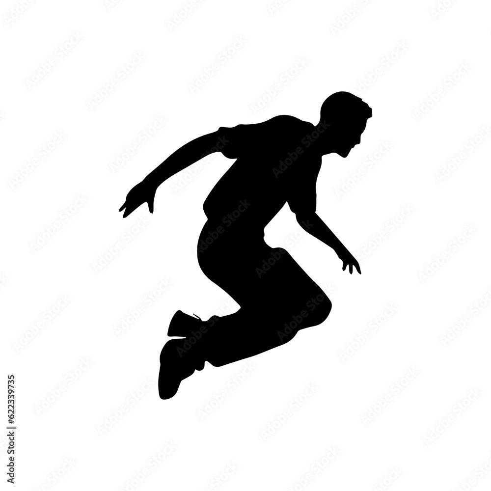 jumping figure silhouette illustration jumping figure silhouette illustration