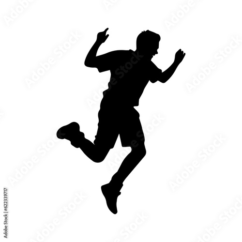jumping figure silhouette illustration