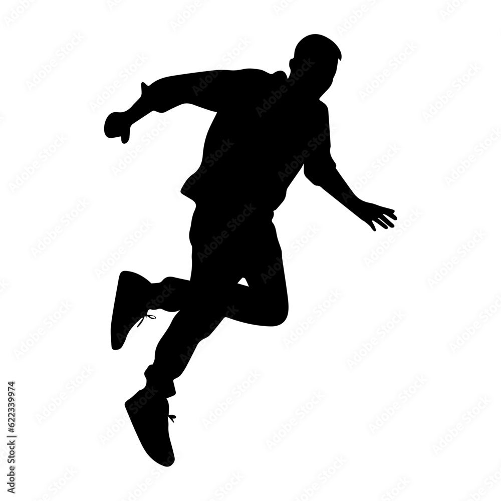 jumping figure silhouette illustration