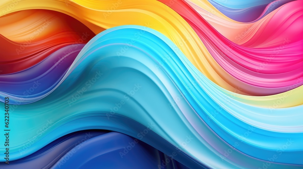 Rainbow liquid abstract background, AI generated Image Rainbow liquid abstract background, AI generated Image