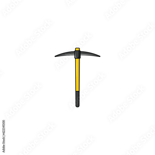 Pickaxe mining tool vector graphics