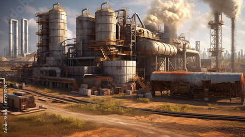 picture of a large fertilizer factory