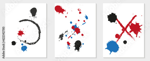 Dark interstellar space. Stars in deep space. Blue cold nebula. Dark night sky.vector.