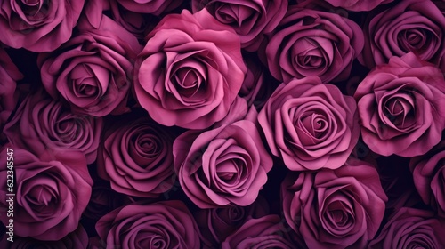 Rose flower background, AI generated Image