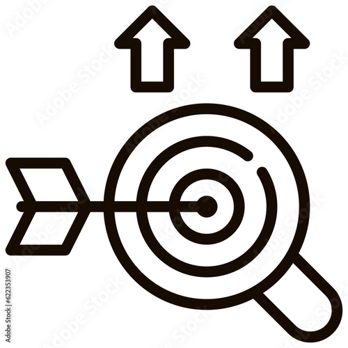 business target stragegy growth simple line