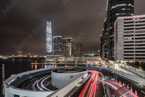 Photography Traffic in city of hongkong at Rush hours