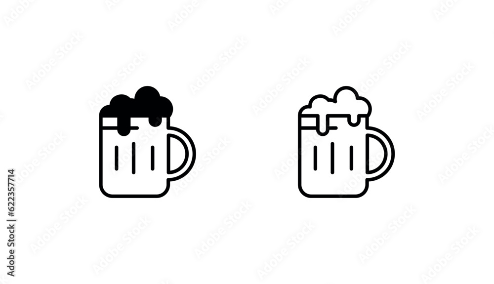 Beer icon design with white background stock illustration Beer icon design with white background stock illustration