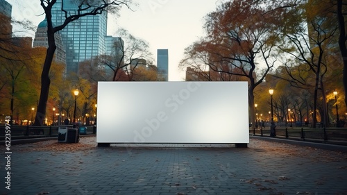 Blank digital signage scree...