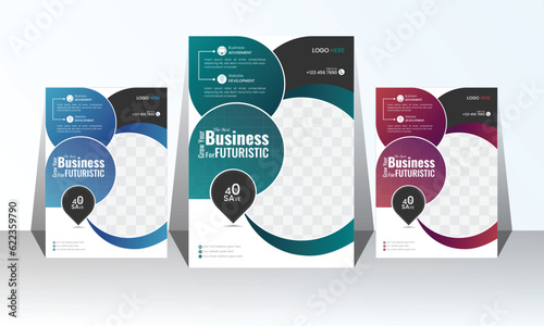 Creative conference flyer design template. abstract business flyer, vector template design. Brochure design, cover, annual report, poster, flyer