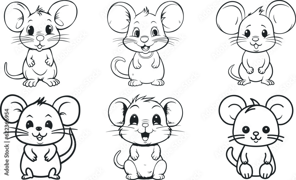 mouse in different pose cute Vector illustration. Animal wildlife cartoon characters on a white background
mouse in different pose cute Vector illustration. Animal wildlife cartoon characters on a white background