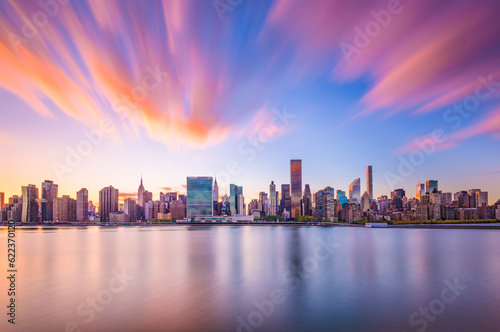 New York City skyline.