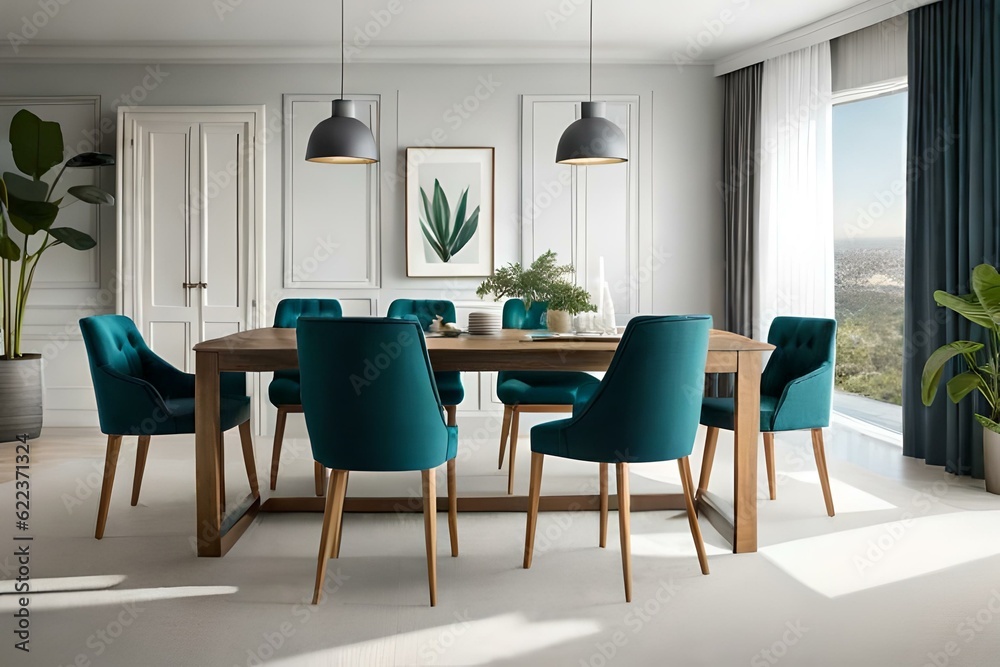 Fototapeta premium modern living room with furniture