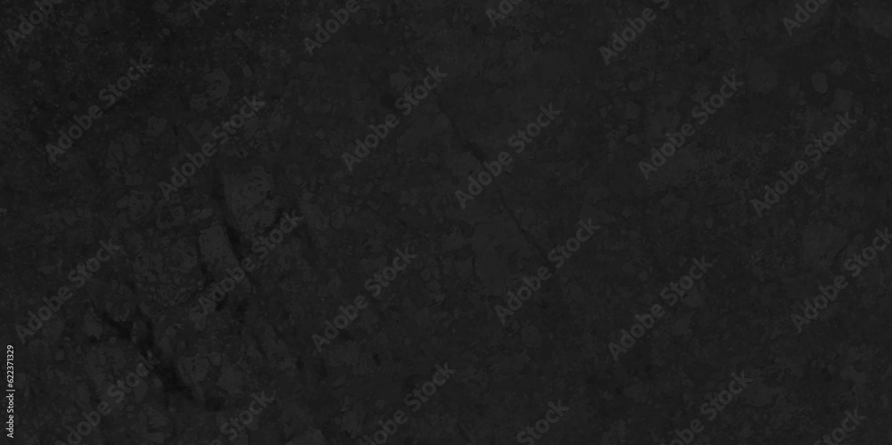 Fototapeta premium Black stone wall texture grunge rock surface. dark gray background backdrop. wide panoramic banner. old wall stone for dark black distressed grunge background wallpaper rough concrete wall.