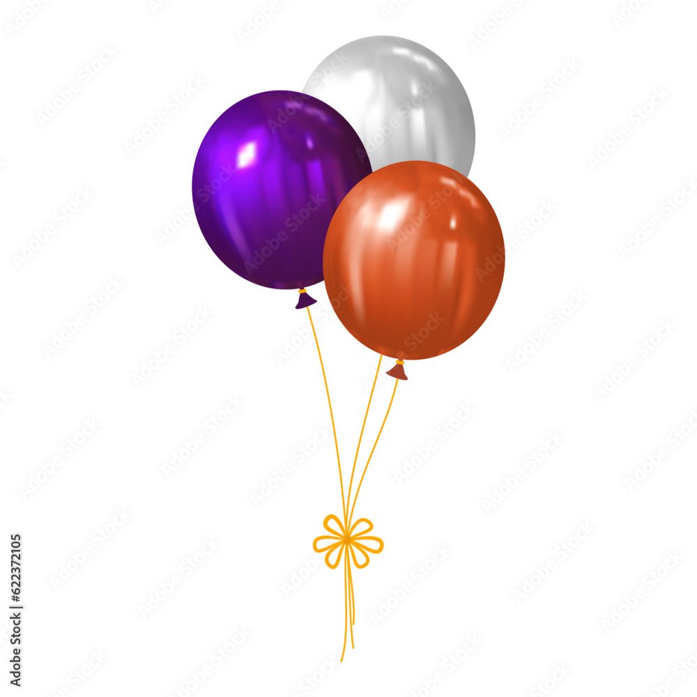 bunch of balloons for holidays decoration concept with halloween or birthday party on transparent background bunch of balloons for holidays decoration concept with halloween or birthday party on transparent background