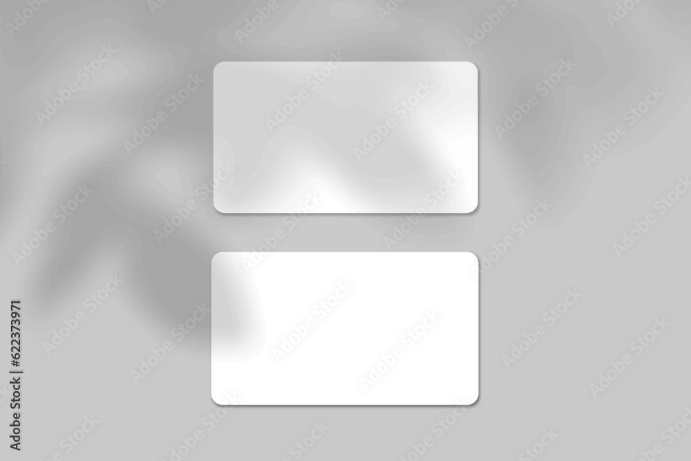 Minimal and elegant realistic Business Card Mockup with shadow overlay. Blank white and gray Business Card Mockup isolated background. 3D Vector Illustration. Minimal and elegant realistic Business Card Mockup with shadow overlay. Blank white and gray Business Card Mockup isolated background. 3D Vector Illustration.