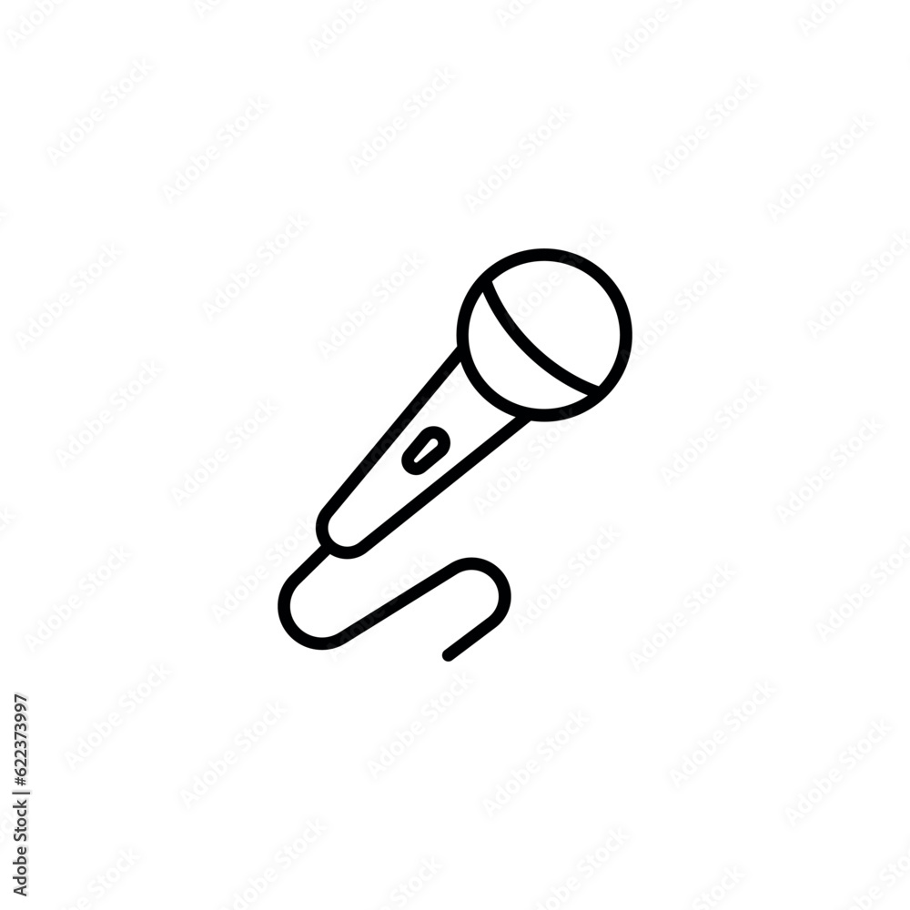 custom made wallpaper toronto digitalMicrophone icon design with white background stock illustration