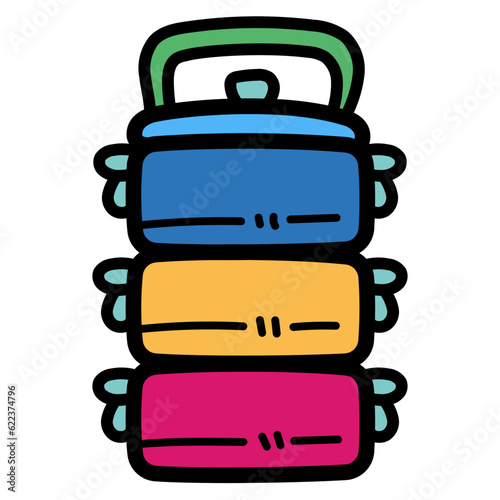 lunchbox filled outline icon style