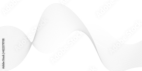 Abstract white paper tecnology wave background. abstract gradiant and white wave curve lines banner background design. Vector illustration. Modern template abstract design flowing particles wave. 