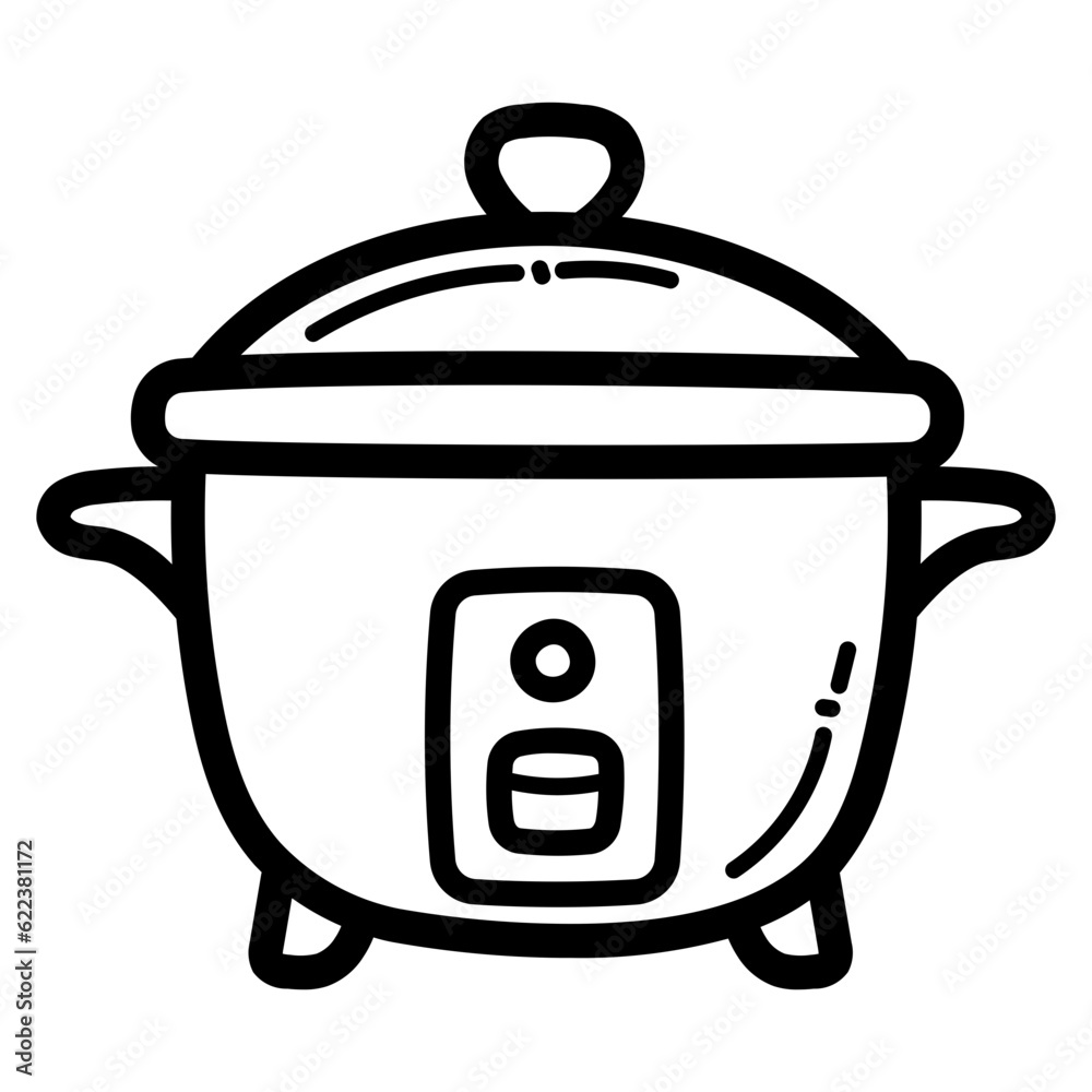 Rice Cooker line icon style Rice Cooker line icon style