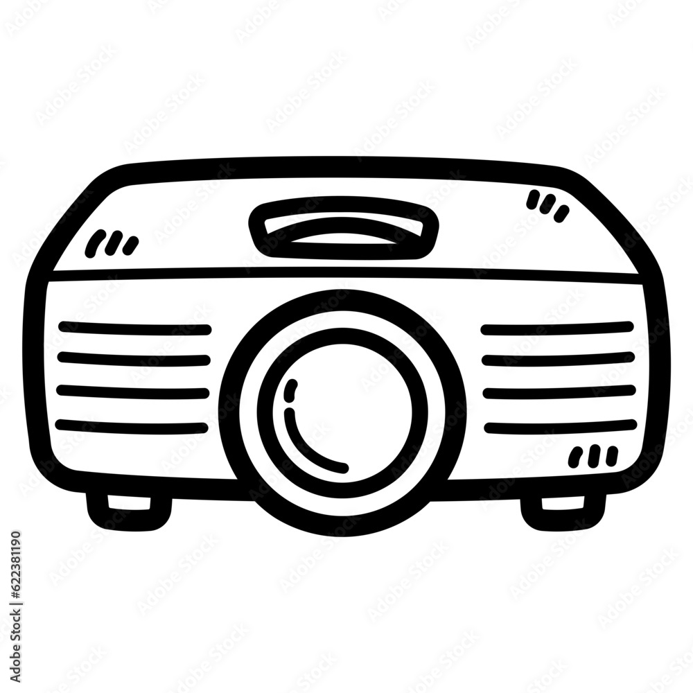 projector line icon style projector line icon style