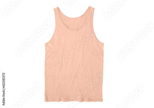 Men's Regular-Fit Tank Top, Undershirts front Peaches N' Cream